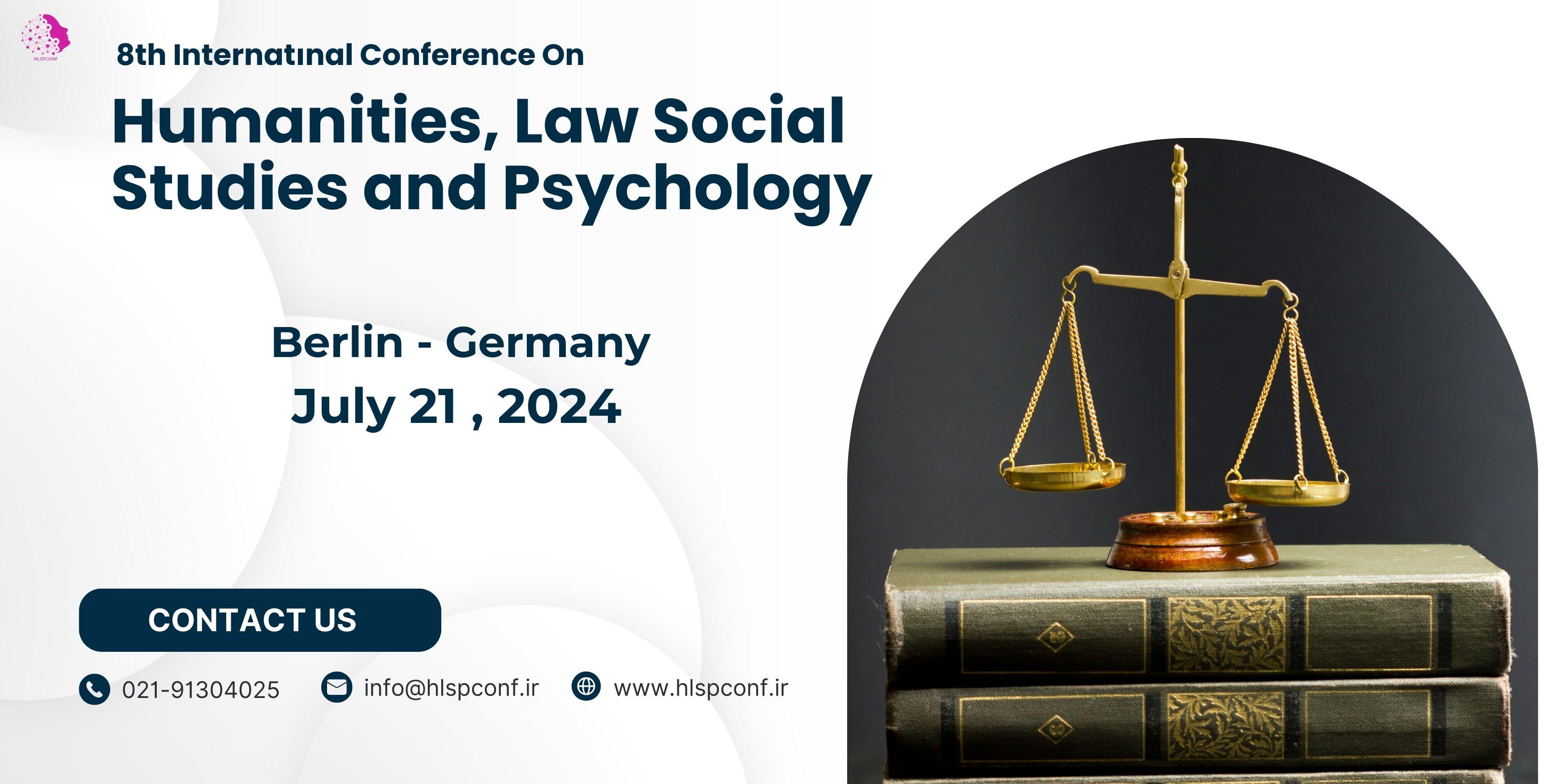  هفتمین کنفرانس بین المللی علوم انسانی، حقوق، مطالعات اجتماعی و روانشناسی